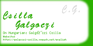 csilla galgoczi business card